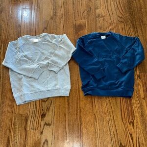 Grey and navy girls size 6 sweatshirts new! Perfect to personalize!